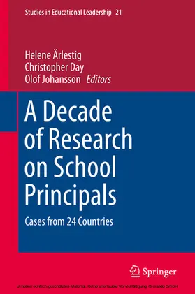 Ärlestig / Arlestig / Day |  A Decade of Research on School Principals | eBook | Sack Fachmedien