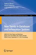 Morzy / Bellatreche / Valduriez |  New Trends in Databases and Information Systems | Buch |  Sack Fachmedien