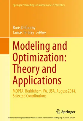Defourny / Terlaky | Modeling and Optimization: Theory and Applications | E-Book | sack.de