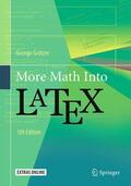 Grätzer |  More Math Into LaTeX | Buch |  Sack Fachmedien
