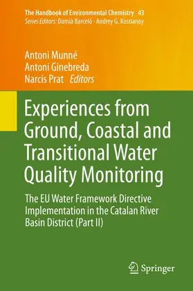 Munné / Prat / Ginebreda |  Experiences from Ground, Coastal and Transitional Water Quality Monitoring | Buch |  Sack Fachmedien