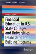 Danns |  Financial Education in U.S. State Colleges and Universities | Buch |  Sack Fachmedien
