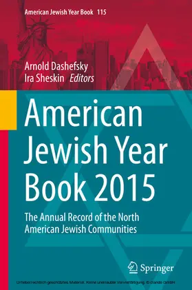 Dashefsky / Sheskin |  American Jewish Year Book 2015 | eBook | Sack Fachmedien