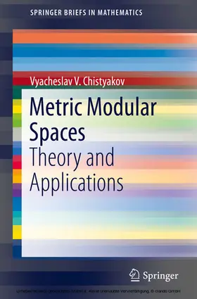 Chistyakov | Metric Modular Spaces | E-Book | sack.de