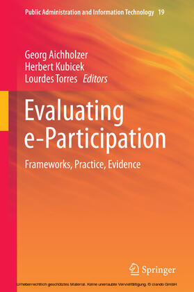 Aichholzer / Kubicek / Torres | Evaluating e-Participation | E-Book | sack.de