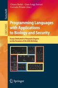 Bodei / Priami / Ferrari |  Programming Languages with Applications to Biology and Security | Buch |  Sack Fachmedien