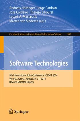 Holzinger / Cardoso / van Sinderen |  Software Technologies | Buch |  Sack Fachmedien