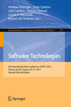Holzinger / Cardoso / Cordeiro |  Software Technologies | eBook | Sack Fachmedien