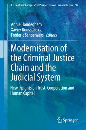 Hondeghem / Schoenaers / Rousseaux | Modernisation of the Criminal Justice Chain and the Judicial System | Buch | 978-3-319-25800-3 | sack.de