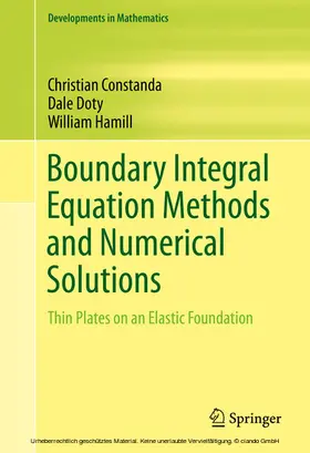 Constanda / Doty / Hamill |  Boundary Integral Equation Methods and Numerical Solutions | eBook | Sack Fachmedien