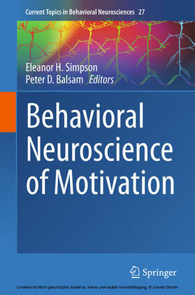 Simpson / Balsam | Behavioral Neuroscience of Motivation | E-Book | sack.de