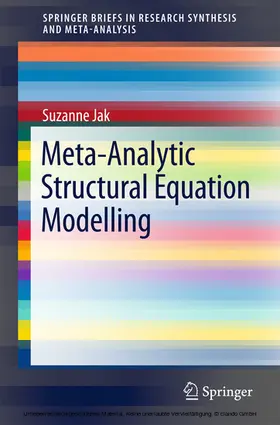 Jak |  Meta-Analytic Structural Equation Modelling | eBook | Sack Fachmedien