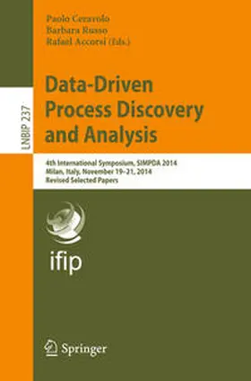 Ceravolo / Russo / Accorsi |  Data-Driven Process Discovery and Analysis | eBook | Sack Fachmedien