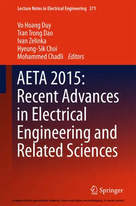 Duy / Dao / Zelinka |  AETA 2015: Recent Advances in Electrical Engineering and Related Sciences | eBook | Sack Fachmedien