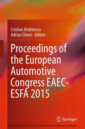 Andreescu / Clenci | Proceedings of the European Automotive Congress EAEC-ESFA 2015 | E-Book | sack.de