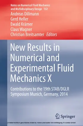 Dillmann / Heller / Krämer | New Results in Numerical and Experimental Fluid Mechanics X | E-Book | www.sack.de
