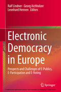 Lindner / Aichholzer / Hennen |  Electronic Democracy in Europe | eBook | Sack Fachmedien