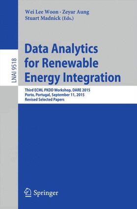 Woon / Madnick / Aung | Data Analytics for Renewable Energy Integration | Buch | 978-3-319-27429-4 | sack.de