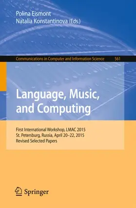 Konstantinova / Eismont |  Language, Music, and Computing | Buch |  Sack Fachmedien