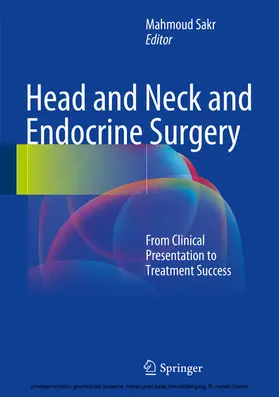 Sakr |  Head and Neck and Endocrine Surgery | eBook | Sack Fachmedien