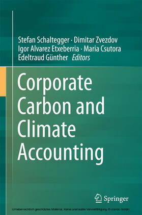 Schaltegger / Zvezdov / Alvarez Etxeberria | Corporate Carbon and Climate Accounting | E-Book | sack.de