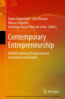 Bögenhold / Bonnet / Dejardin | Contemporary Entrepreneurship | E-Book | www.sack.de