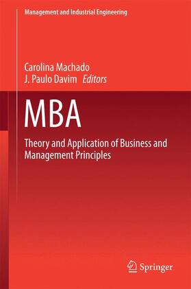 Davim / Machado | MBA | Buch | 978-3-319-28279-4 | sack.de