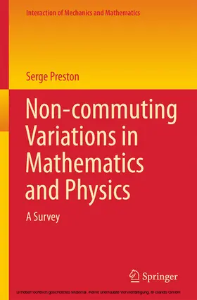 Preston |  Non-commuting Variations in Mathematics and Physics | eBook | Sack Fachmedien