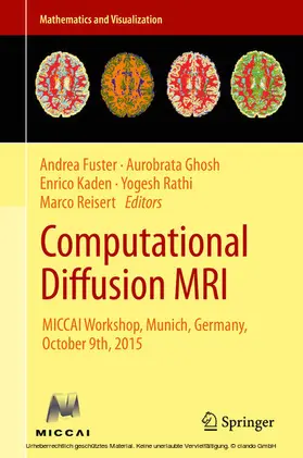 Fuster / Ghosh / Kaden |  Computational Diffusion MRI | eBook | Sack Fachmedien