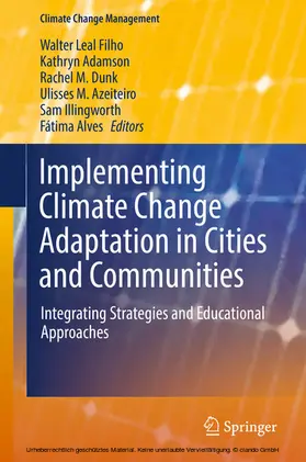 Leal Filho / Adamson / Dunk | Implementing Climate Change Adaptation in Cities and Communities | E-Book | www.sack.de