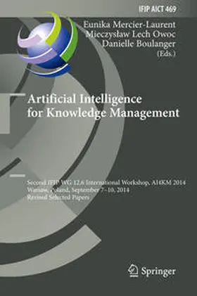 Mercier-Laurent / Owoc / Boulanger | Artificial Intelligence for Knowledge Management | E-Book | sack.de