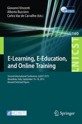 Vincenti / Vaz de Carvalho / Bucciero |  E-Learning, E-Education, and Online Training | Buch |  Sack Fachmedien