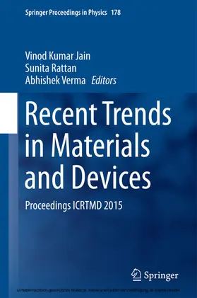 Jain / Rattan / Verma |  Recent Trends in Materials and Devices | eBook | Sack Fachmedien