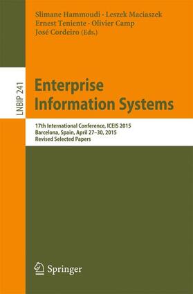 Hammoudi / Maciaszek / Cordeiro |  Enterprise Information Systems | Buch |  Sack Fachmedien