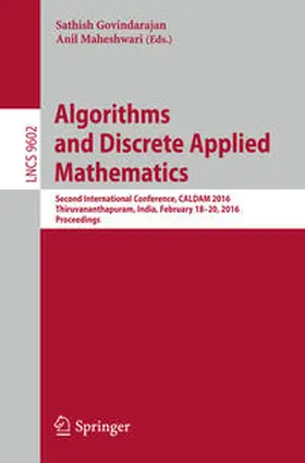 Govindarajan / Maheshwari | Algorithms and Discrete Applied Mathematics | E-Book | sack.de