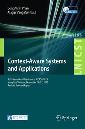 Vinh / Alagar |  Context-Aware Systems and Applications | eBook | Sack Fachmedien