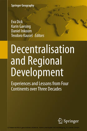 Dick / Gaesing / Inkoom |  Decentralisation and Regional Development | eBook | Sack Fachmedien