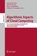 Karydis / Tsoumakos / Sioutas |  Algorithmic Aspects of Cloud Computing | Buch |  Sack Fachmedien