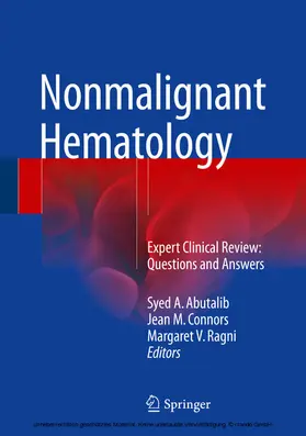 Abutalib / Connors / Ragni |  Nonmalignant Hematology | eBook | Sack Fachmedien