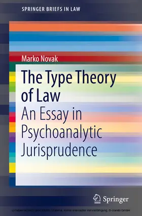 Novak | The Type Theory of Law | E-Book | sack.de