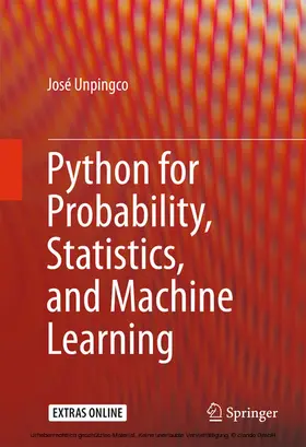 Unpingco | Python for Probability, Statistics, and Machine Learning | E-Book | www.sack.de