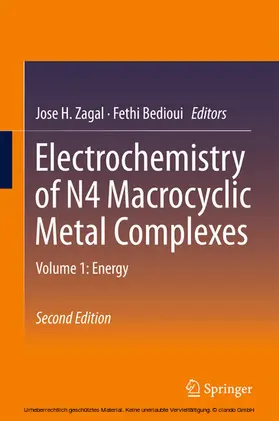 Zagal / Bedioui |  Electrochemistry of N4 Macrocyclic Metal Complexes | eBook | Sack Fachmedien