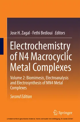 Zagal / Bedioui | Electrochemistry of N4 Macrocyclic Metal Complexes | E-Book | sack.de