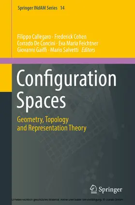 Callegaro / Cohen / De Concini |  Configuration Spaces | eBook | Sack Fachmedien