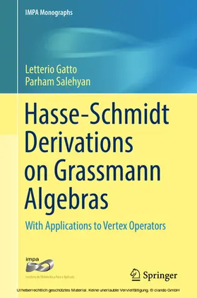 Gatto / Salehyan |  Hasse-Schmidt Derivations on Grassmann Algebras | eBook | Sack Fachmedien
