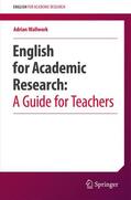 Wallwork |  English for Academic Research:  A Guide for Teachers | Buch |  Sack Fachmedien
