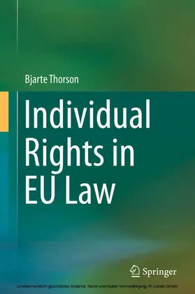 Thorson |  Individual Rights in EU Law | eBook | Sack Fachmedien
