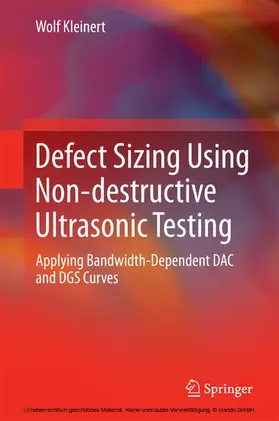 Kleinert | Defect Sizing Using Non-destructive Ultrasonic Testing | E-Book | www.sack.de
