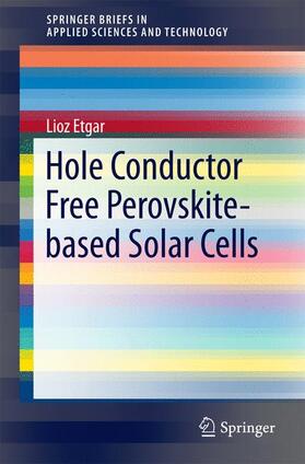 Etgar | Hole Conductor Free Perovskite-based Solar Cells | Buch | 978-3-319-32989-5 | sack.de