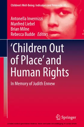 Invernizzi / Liebel / Milne | ‘Children Out of Place’ and Human Rights | E-Book | www.sack.de